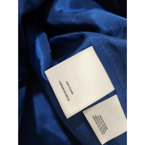 NWT Anne Klein Women's Vest Small Royal Blue Lined Dress Suit Jacket Size 12 - Picture 11 of 12